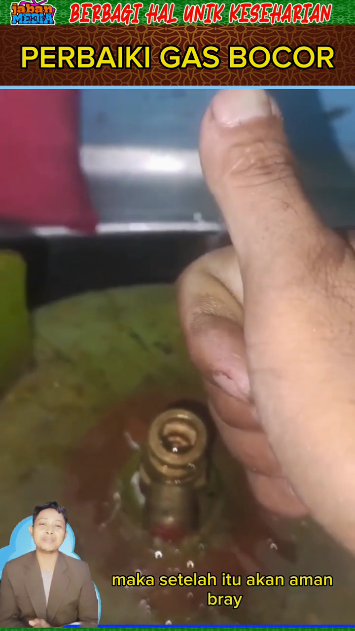 Bukan ditambal karet gelang, ini trik mengatasi tabung gas elpiji bocor cuma pakai 1 alat sederhana