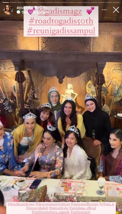 gaya seleb di acara reuni gadis sampul © berbagai sumber