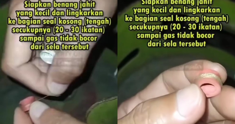 Bukan ditambah karet gelang, ini trik atasi tabung gas elpiji bocor pakai 1 alat