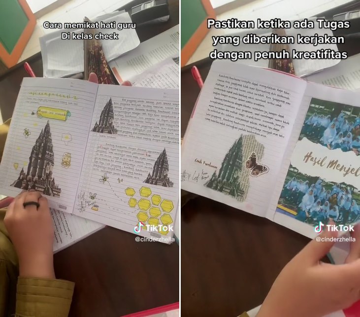 catatan kreatif siswa © TikTok
