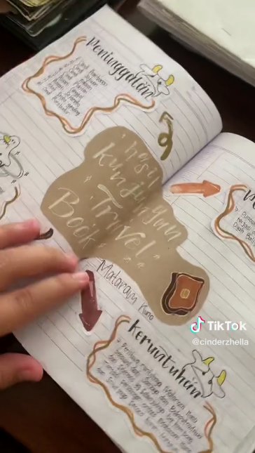 catatan kreatif siswa © TikTok