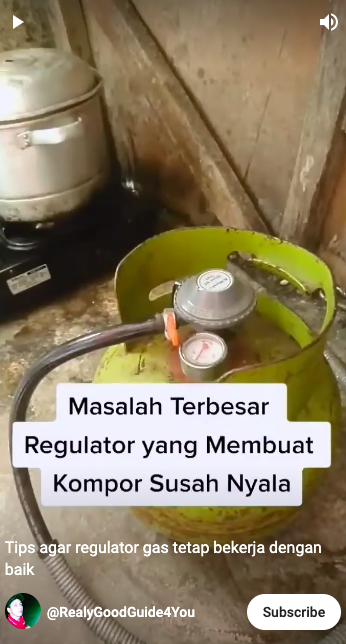 Tanpa tusuk gigi, ini cara mudah mengatasi regulator gas yang mampet cuma pakai 1 alat sederhana