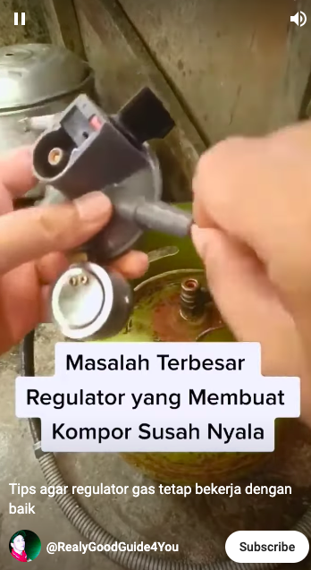 Tanpa tusuk gigi, ini cara mudah mengatasi regulator gas yang mampet cuma pakai 1 alat sederhana