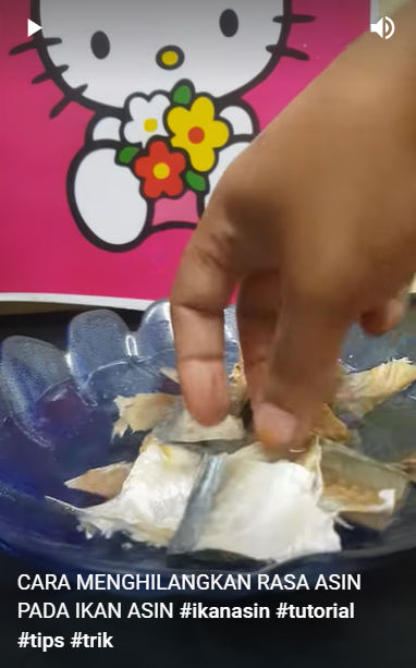 Tanpa pakai garam, begini cara mengurangi rasa asin pada ikan asin menggunakan 1 bumbu dapur