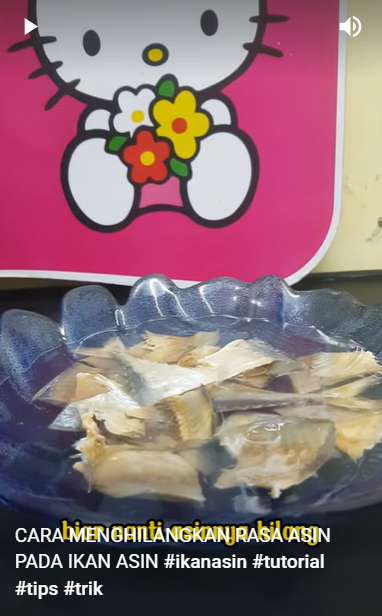 Tanpa pakai garam, begini cara mengurangi rasa asin pada ikan asin menggunakan 1 bumbu dapur