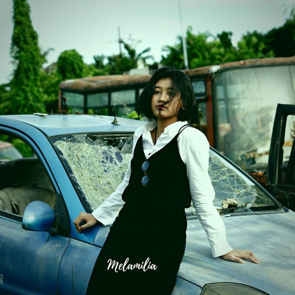 transformasi amel kembaran nike ardilla © instagram