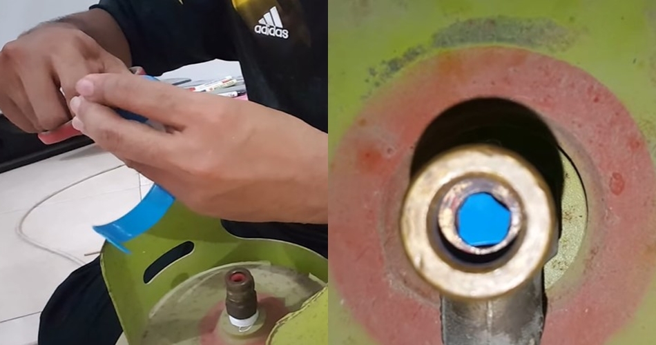 Tanpa dililit karet gelang atau benang, ini cara mencegah gas elpiji bocor dengan 1 ampas dapur