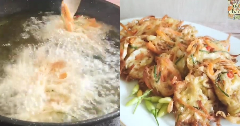 Trik goreng bakwan sayur agar tetap renyah dan gurih meski tanpa tepung, cukup tambah 2 bahan dapur