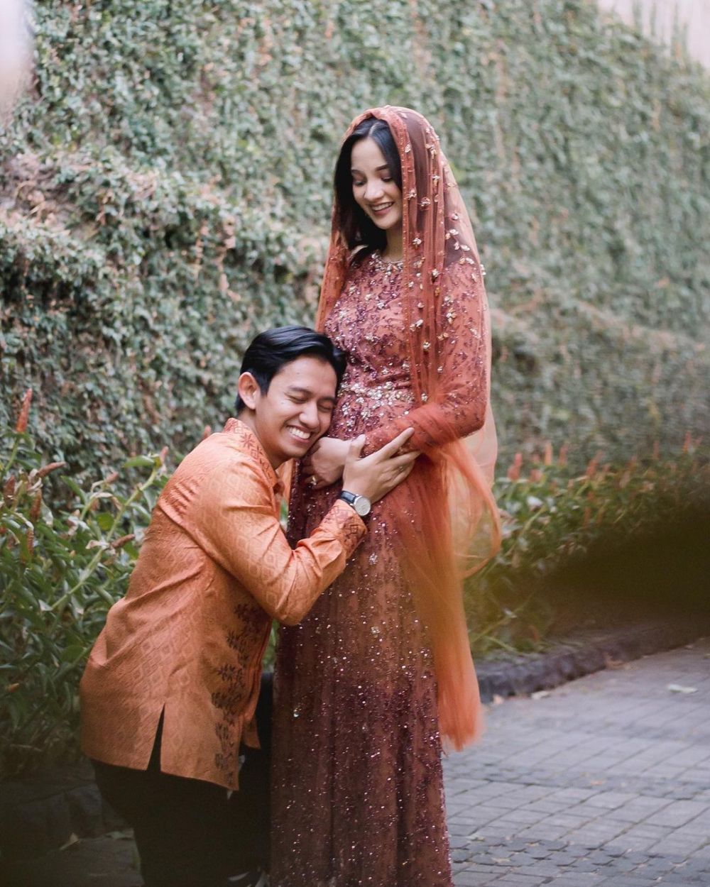 Momen pengajian 4 bulan kehamilan Sabrina istri Belva Devara Instagram