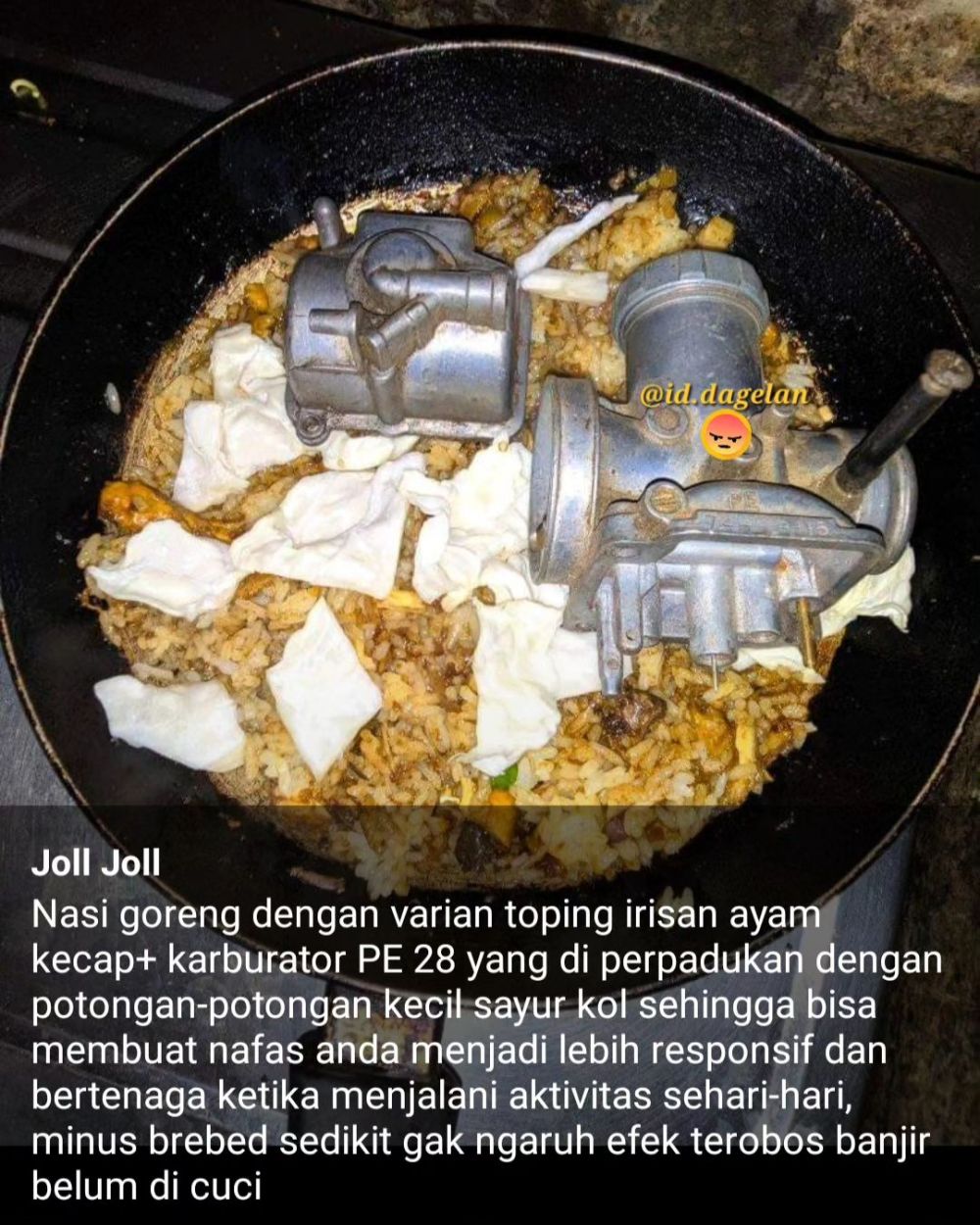 cara nikmati makanan kocak © berbagai sumber