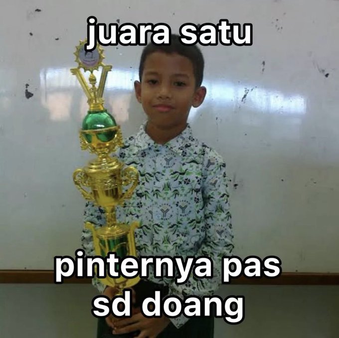 Potret kocak meme juara satu Berbagai sumber