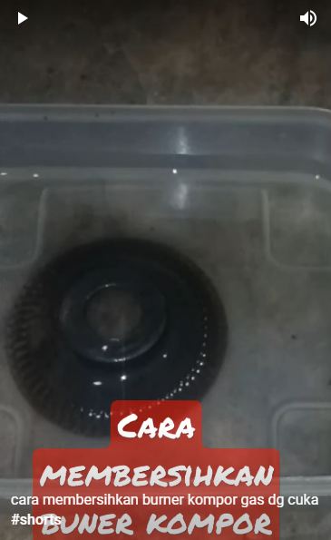Bukan direndam sitrun, begini trik mudah bersihkan burner kompor yang hitam pakai 1 bahan dapur