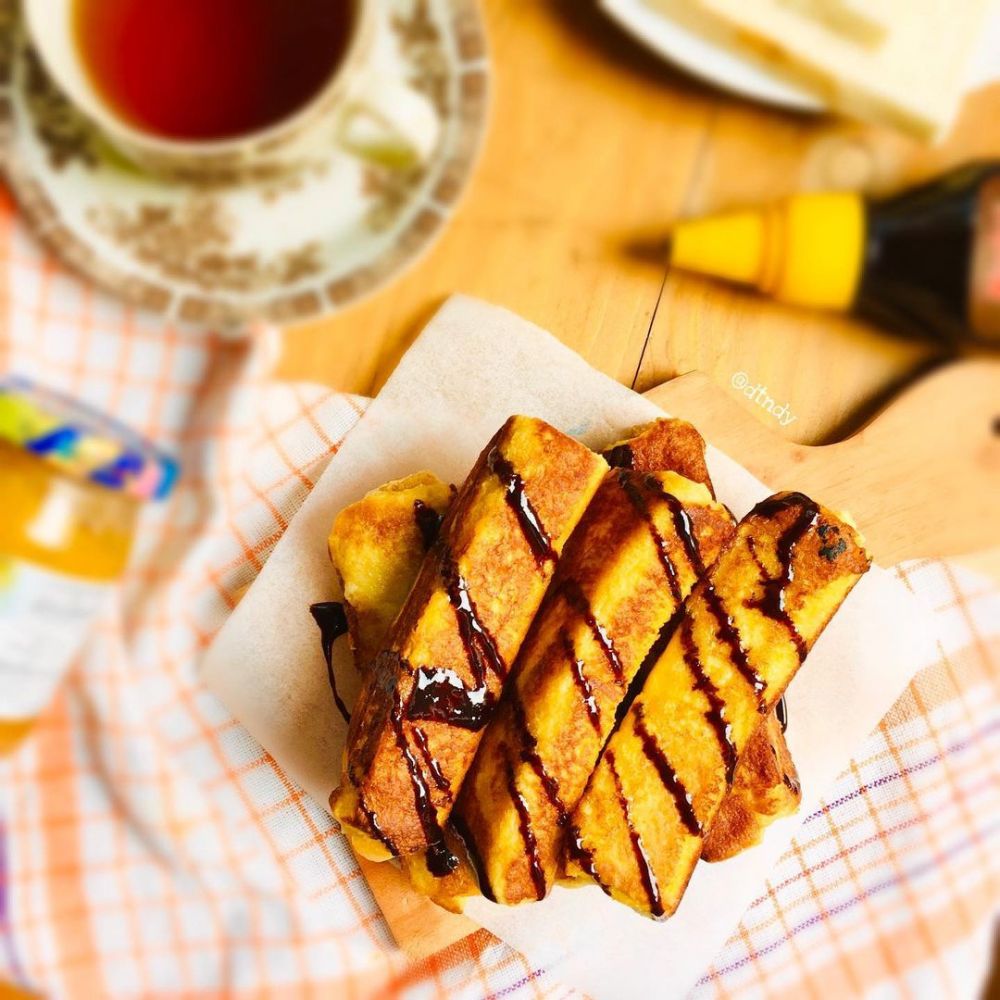 35 Cara membuat roti bakar berbagai isi, mudah cuma pakai teflon