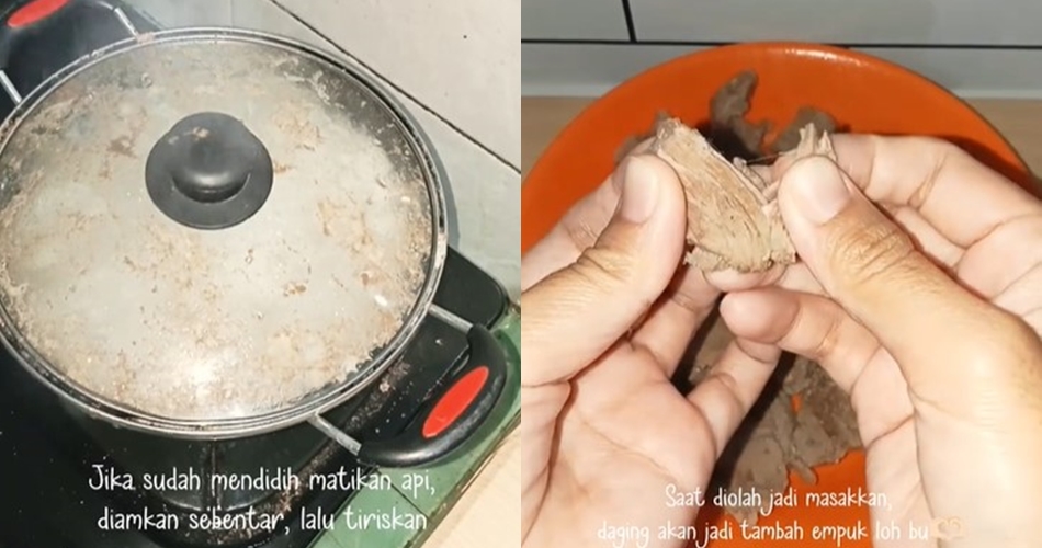 Tanpa panci presto atau ditambah baking soda, ini trik merebus daging agar empuk pakai 1 bahan dapur