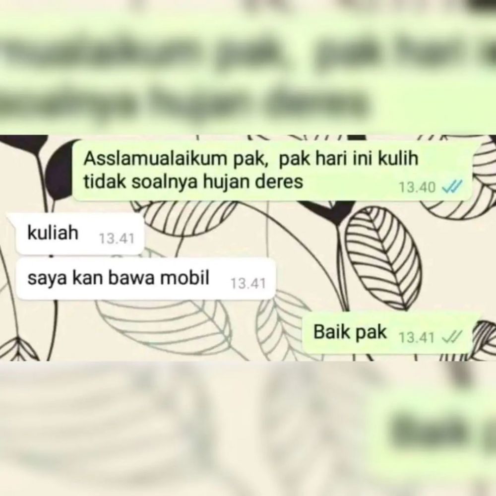 Chat dari guru bikin pengin banting HP Berbagai sumber
