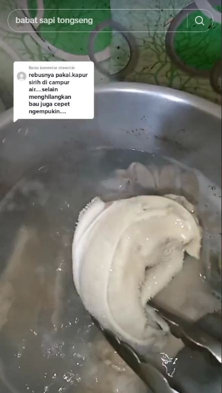 Cukup pakai 1 bahan dapur, begini cara merebus babat sapi agar semakin putih, empuk, dan bebas bau