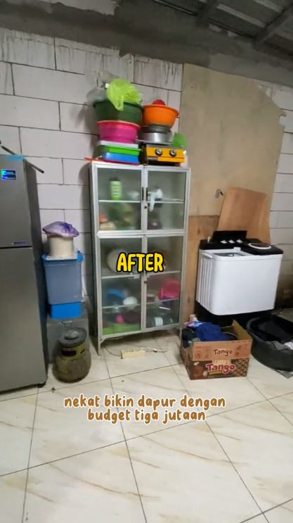 dapur renovasi budget 3 jutaan jadi apik © 2023 brilio.net