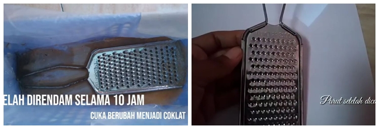 Tanpa sitrun, ini trik praktis membersihkan karat di parutan keju pakai 3 bahan dapur