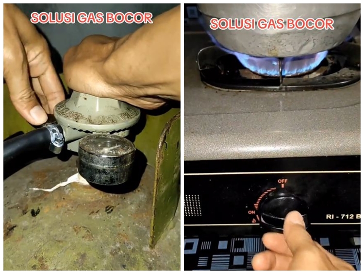 Tanpa ditambal plastik atau karet gelang, begini cara mengatasi tabung gas bocor dan mendesis