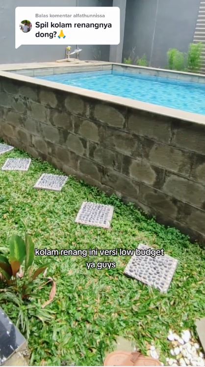 rumah tipe 36 ada kolam renang © 2023 brilio.net