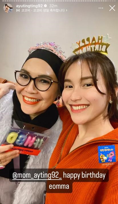 9 Momen ulang tahun Umi Kalsum ibu Ayu Ting Ting dirayakan di Korea, paras Syifa bikin salfok