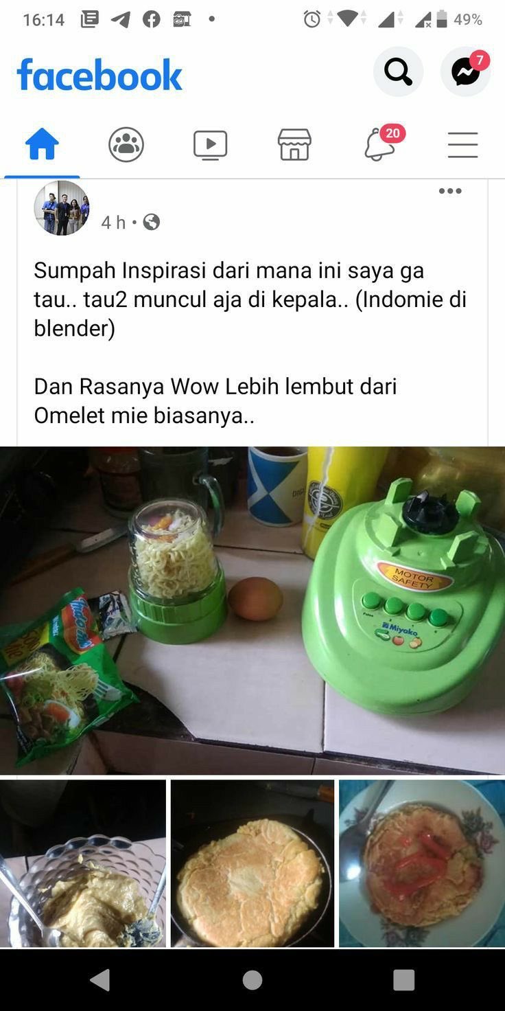 potret kocak cara makan mi instan Berbagai sumber