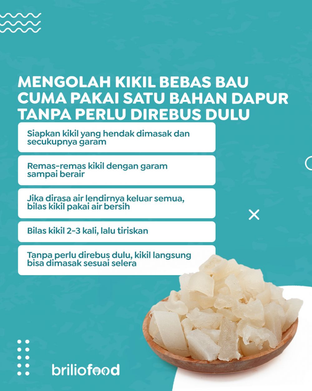 Tanpa perlu direbus, ini trik mengolah kikil agar bebas bau cuma pakai 1 bahan dapur