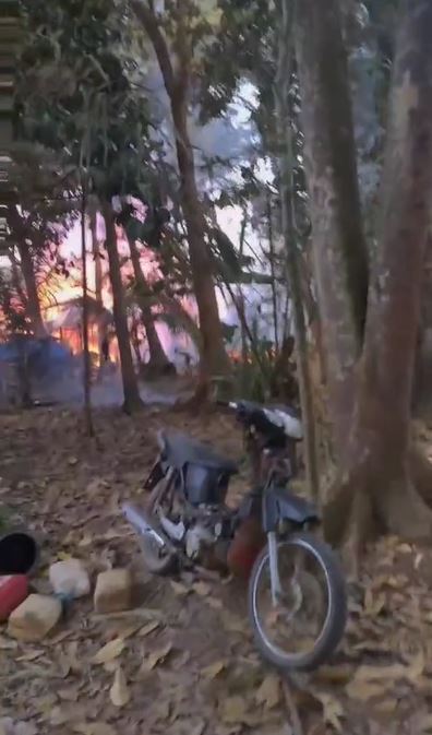 momen pria kabarkan info kebakaran TikTok