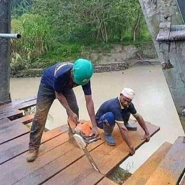 Potret kocak tingkah kuli mempersulit diri sendiri Berbagai sumber