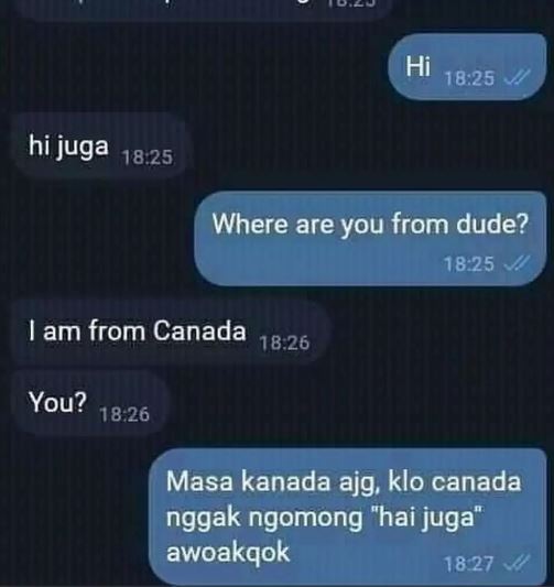 Potret kocak orang ngajak kenalan pakai bahasa Inggris Berbagai sumber