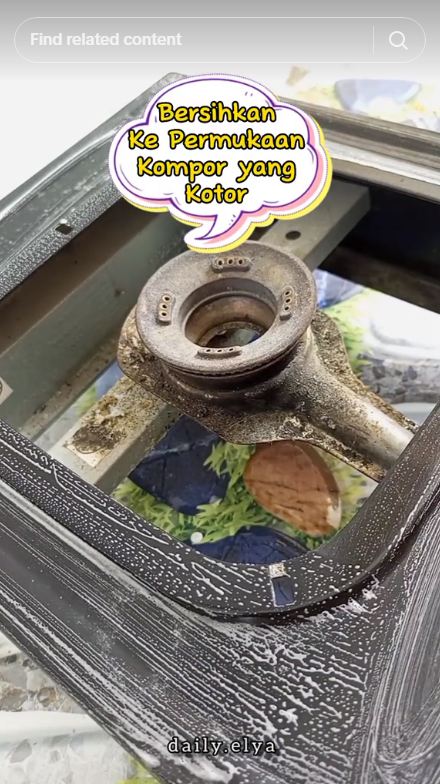 Tak perlu cairan khusus, begini cara bersihkan kompor lama yang dekil dan berminyak pakai 2 bahan