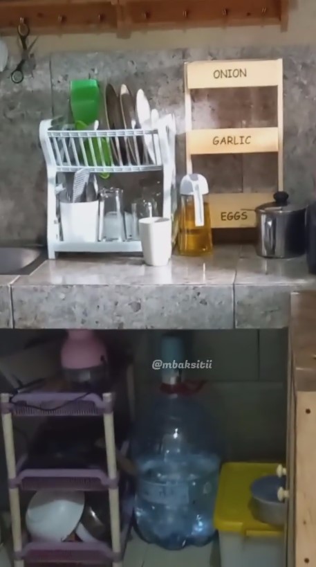 makeover dapur kontrakan modal 100 ribu © 2023 brilio.net