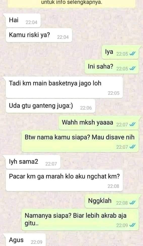 chat gombalan maut © berbagai sumber