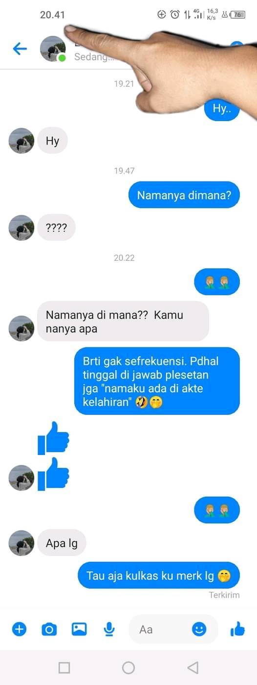 chat gombalan maut © berbagai sumber
