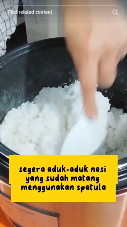 Cukup pakai 2 alat sederhana, ini trik agar nasi tak kering dan berkerak meski seharian di rice cooker