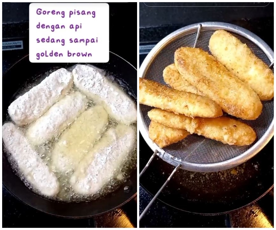 Tanpa baluran tepung panir, begini trik agar pisang nugget semakin renyah, garing, dan tak berminyak
