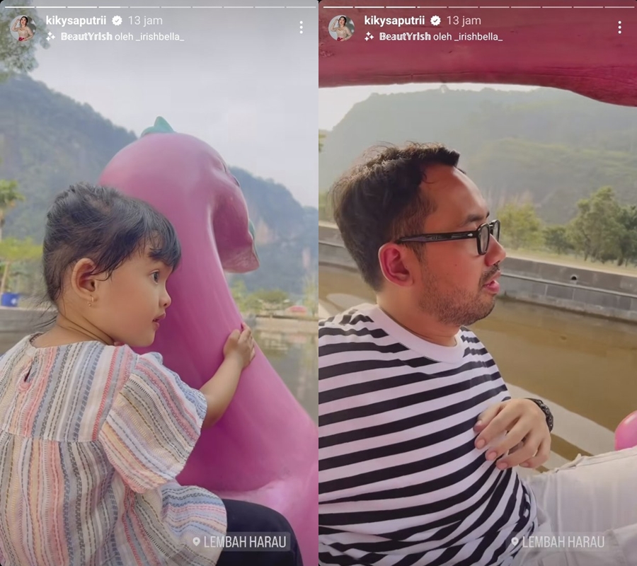 Kiky Saputri dan suami bareng anak angkat © 2023 brilio.net