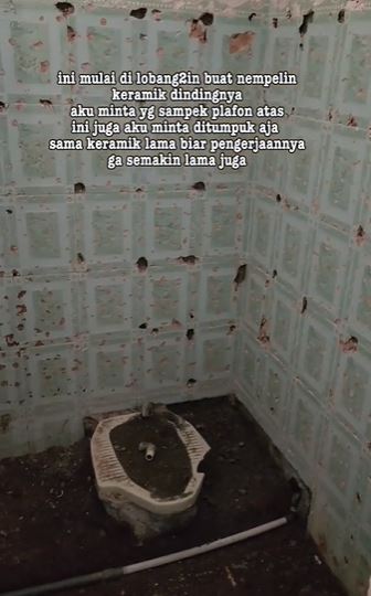 Potret renovasi kamar mandi sempit 1x1,5 meter low budget jadi estetik © 2023 brilio.net