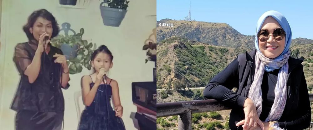 potret masa muda vs kini umi kalsum ibu ayu ting-ting © berbagai sumber