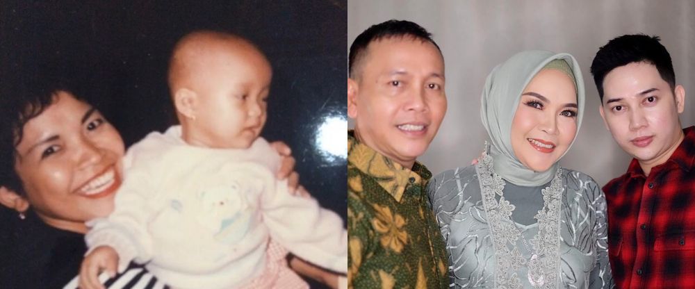 potret masa muda vs kini umi kalsum ibu ayu ting-ting © berbagai sumber