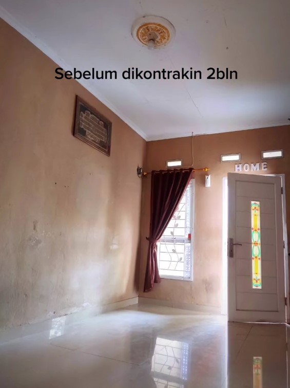 rumah baru 2 bulan disewa jadi kumuh © TikTok