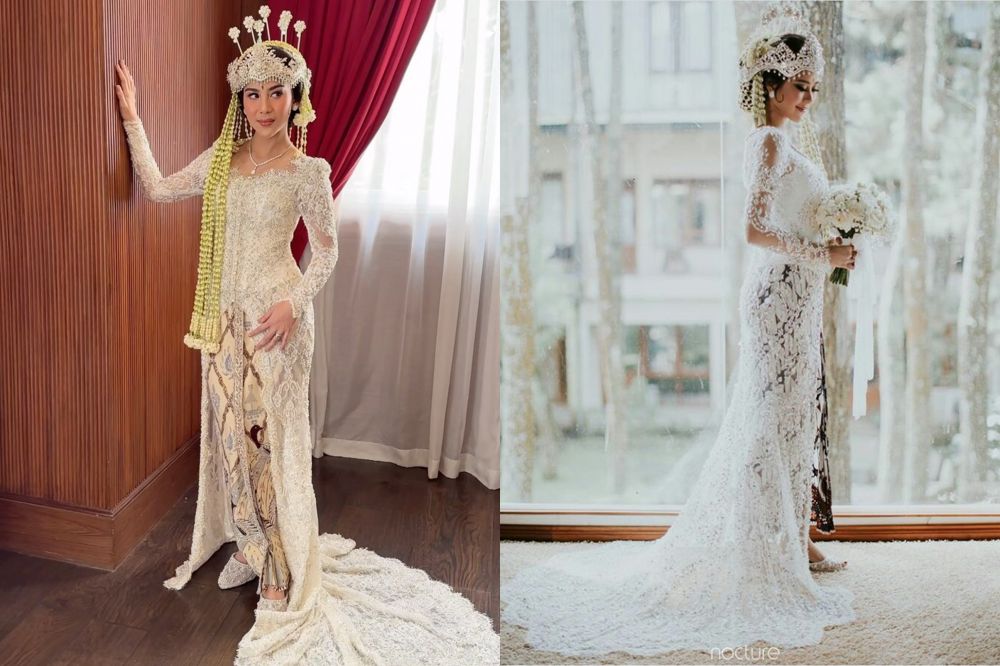 beda akad nikah adinda thomas dan syahnaz © instagram