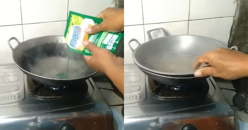 Cuma modal Rp2.000-an, ini cara sederhana bersihkan noda gosong di wajan pakai 1 bahan dapur