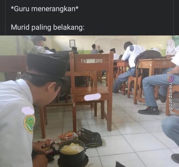 Bingung cara menegur murid ini  Berbagai sumber