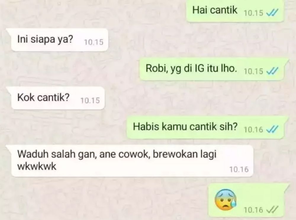 Chat orang kenalan bikin geleng kepala  Berbagai sumber