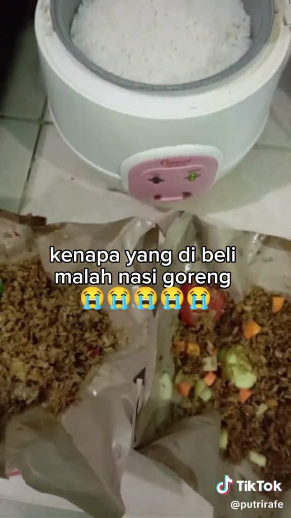 Suami diminta beli teman nasi sama istri © TikTok