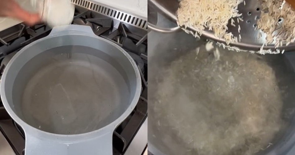 Bukan diberi minyak, ini trik menanak nasi agar tak lengket dan bebas bau pakai 2 bahan dapur