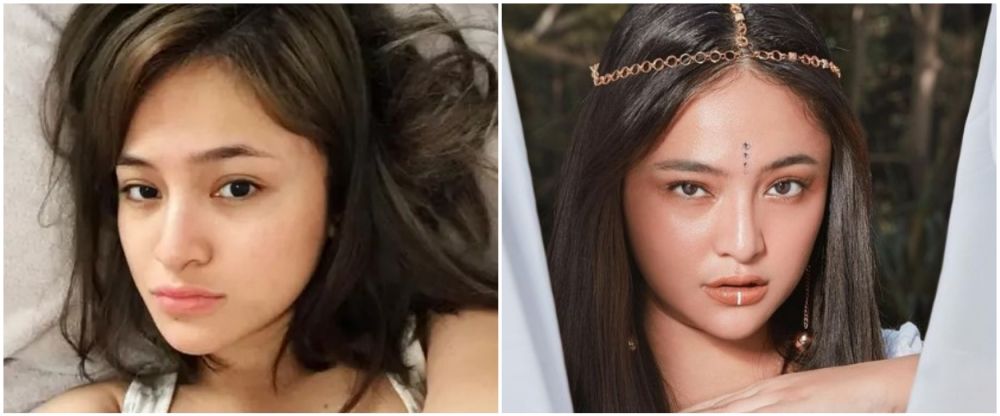 Marshanda pakai dan tanpa makeup © Instagram
