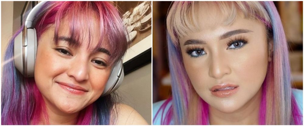 Marshanda pakai dan tanpa makeup © Instagram