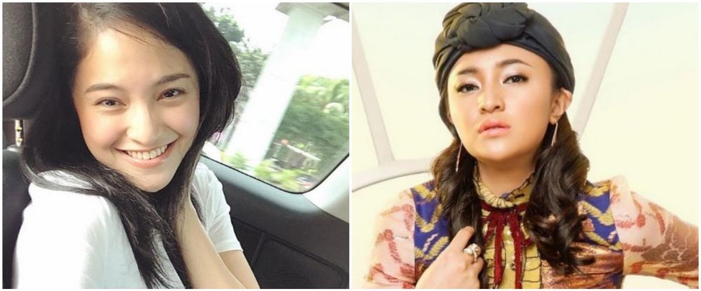 Marshanda pakai dan tanpa makeup © Instagram